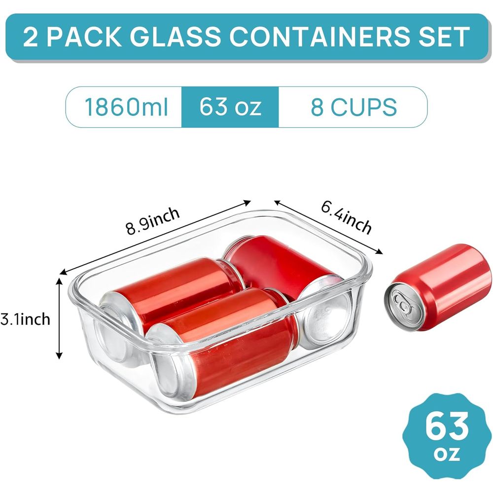 Contenants de stockage en verr - Meal Prep Glass avis et prix
