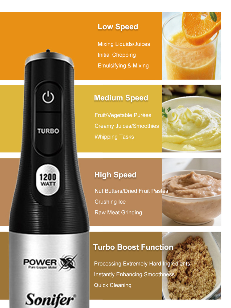Mixeur Plongeant Sonifer SF-81 - Meal Prep Smoothies avis et prix